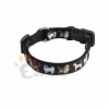 Woven lable stiched collar - dog imprints