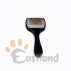 Soft wire brush with wooden handle