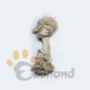 White cotton rope tug with 2 knots