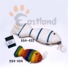 Sisal scratching post with fish shaped