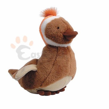 Plush wild bird with distinctive 